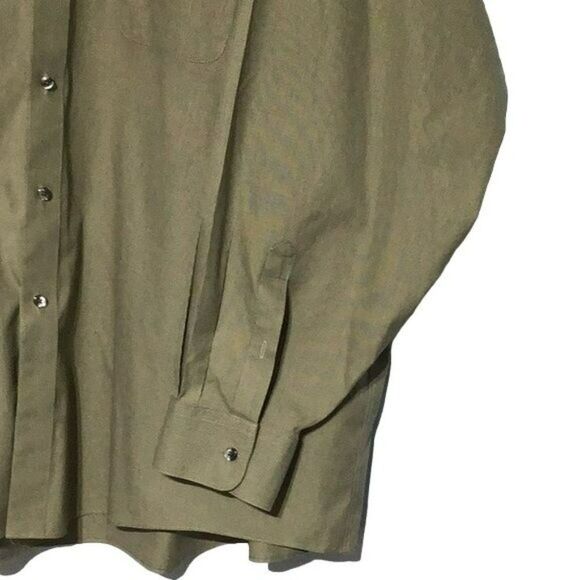 Joseph & Feiss Green 2-Ply Cotton Button-Down Shirt - Picture 2 of 7